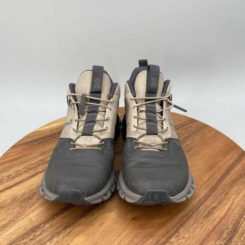 On Running Cloud Hi Shoes Womens Size 9 Sand Eclipse Running Comfort Walking